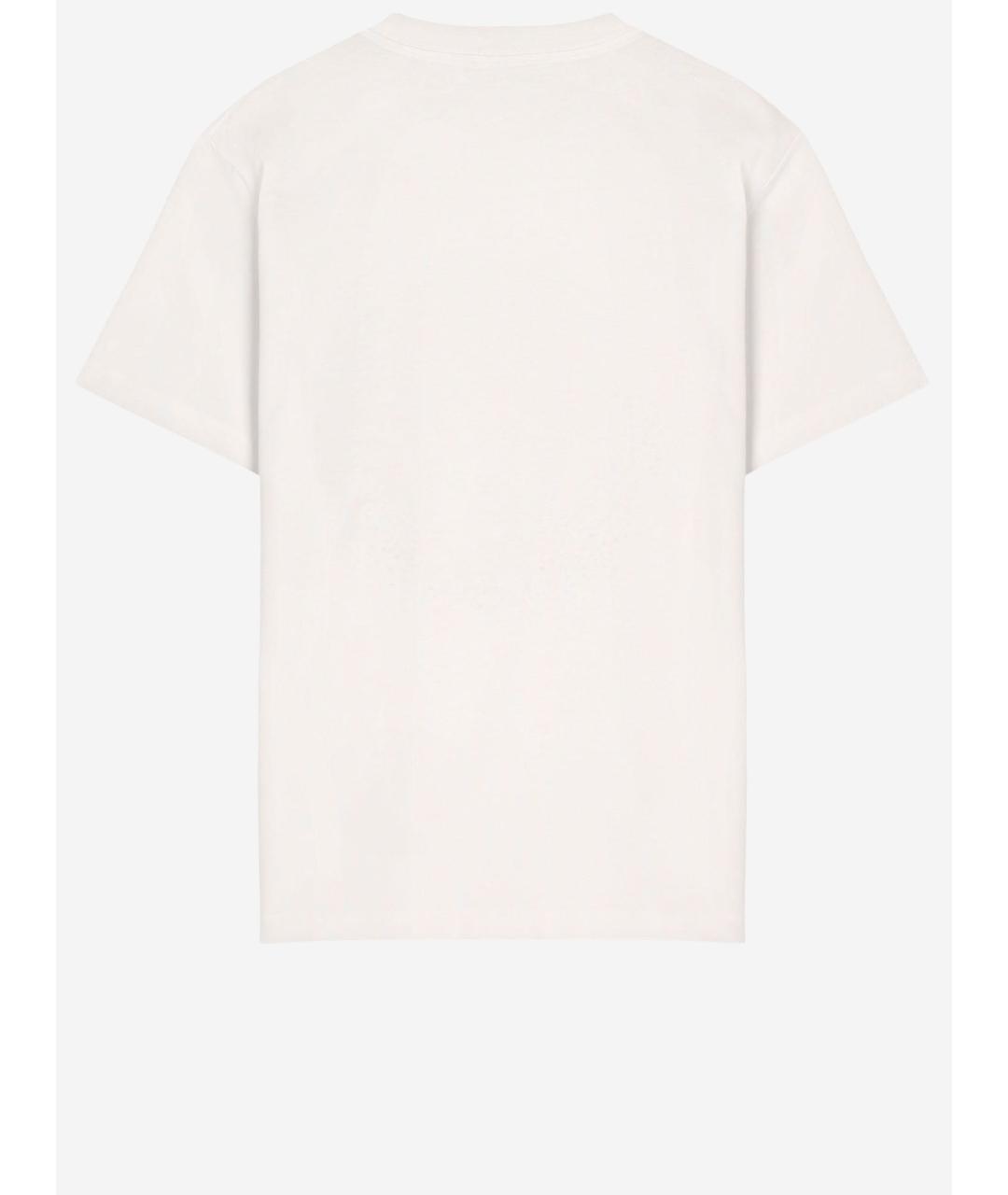 JUST CAVALLI Бежевая хлопковая футболка, фото 2