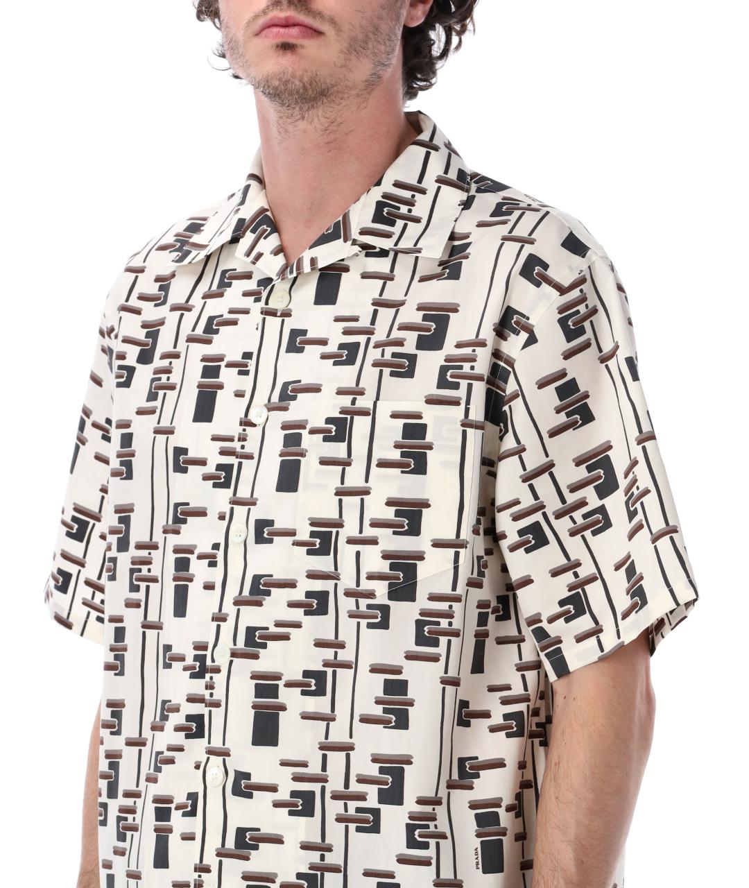 PRADA Мульти хлопковая кэжуал рубашка, фото 3