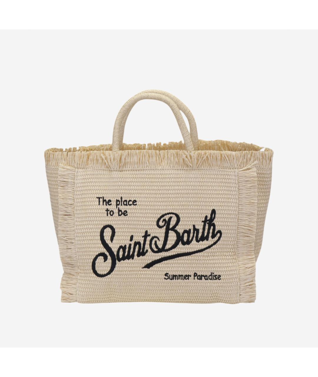 MC2 SAINT BARTH Бежевая пляжная сумка, фото 4