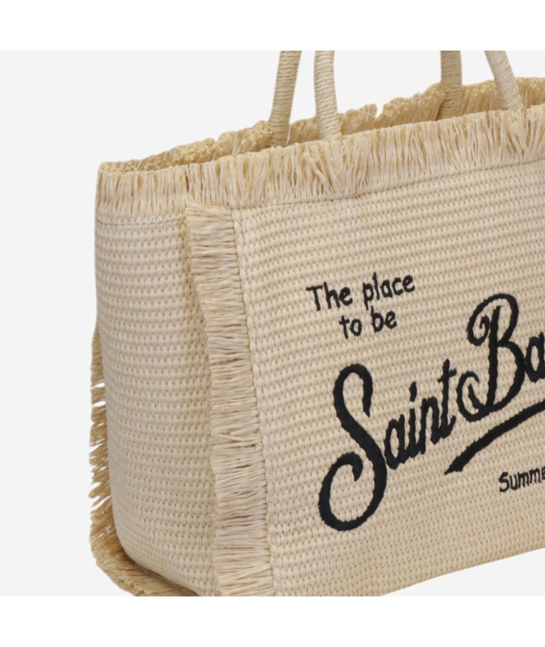 MC2 SAINT BARTH Бежевая пляжная сумка, фото 3