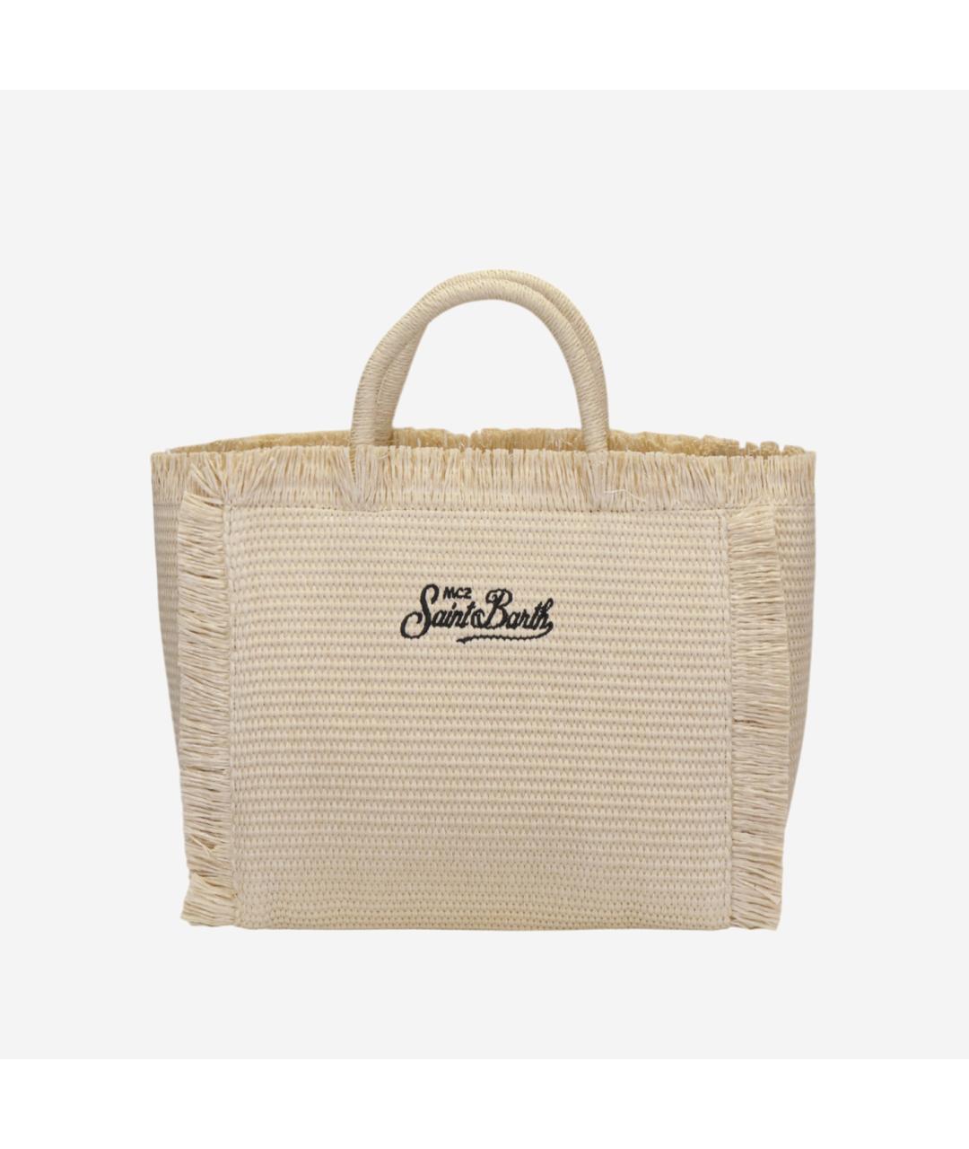 MC2 SAINT BARTH Бежевая пляжная сумка, фото 2