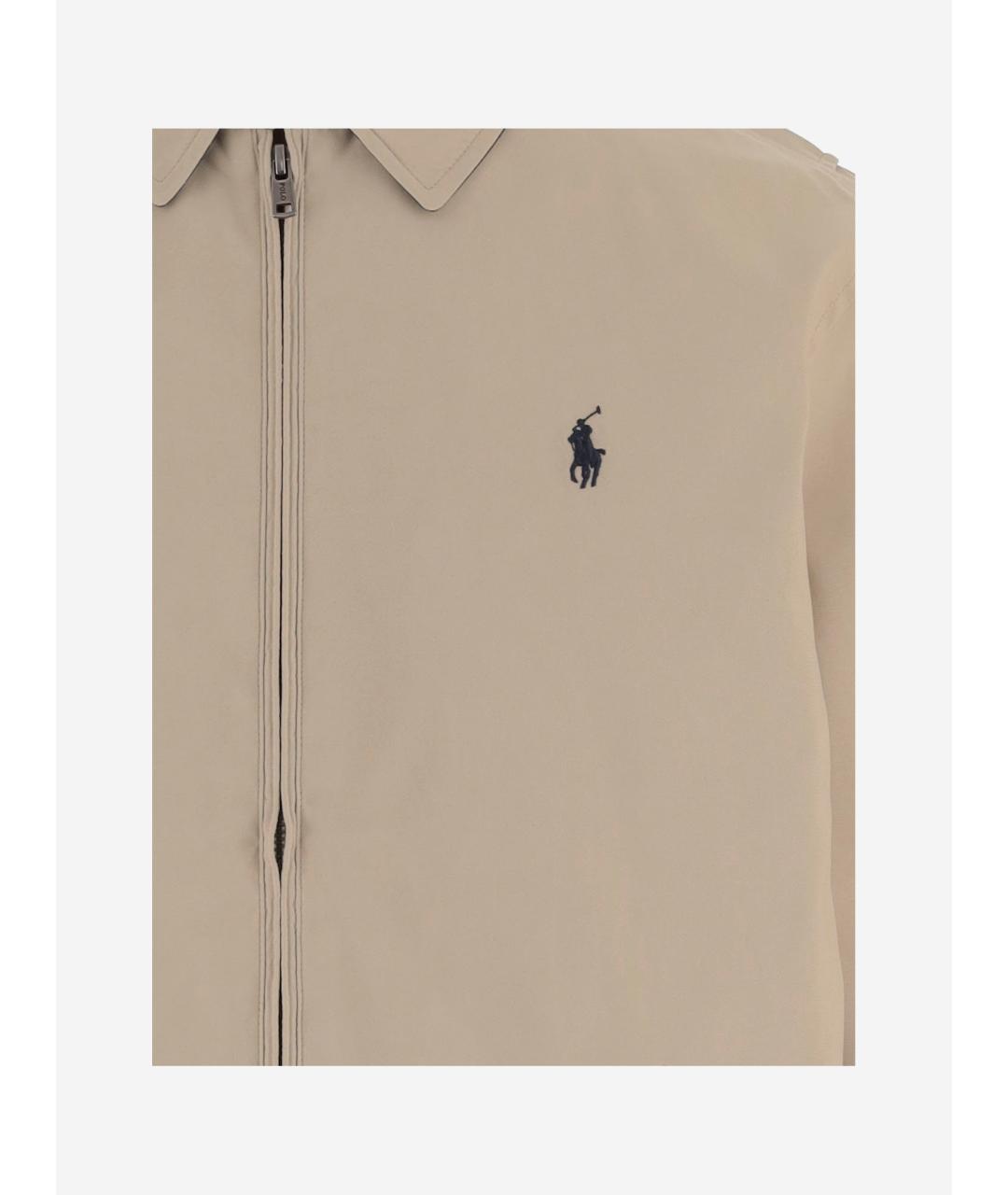 POLO RALPH LAUREN Бежевая полиэстеровая куртка, фото 3