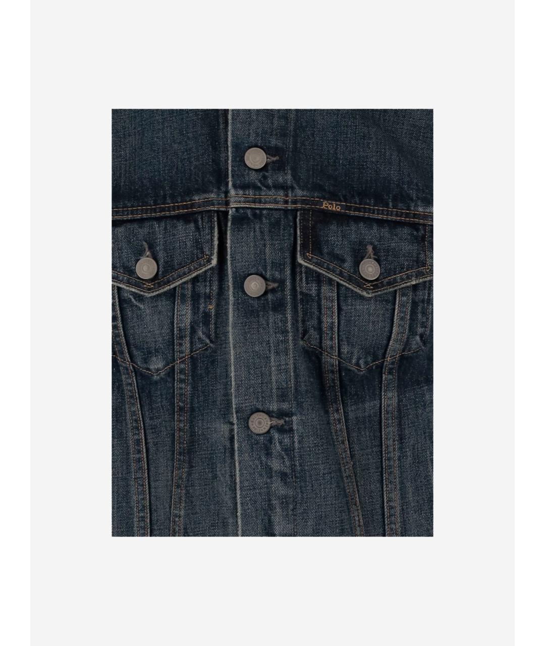 POLO RALPH LAUREN Синяя хлопковая куртка, фото 3