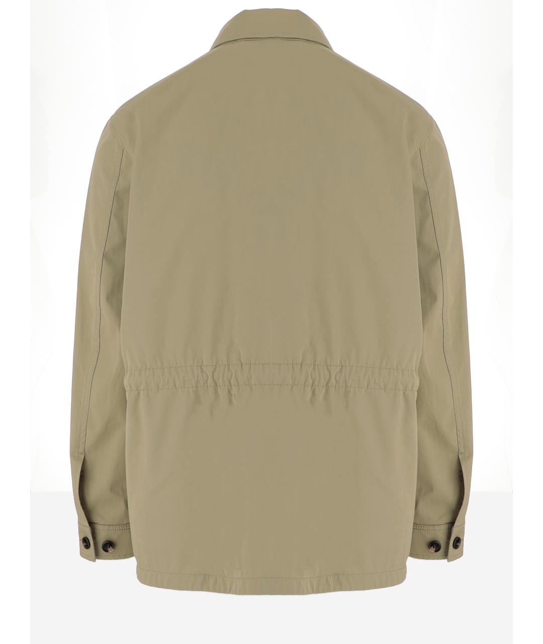 BURBERRY Бежевая хлопковая куртка, фото 2