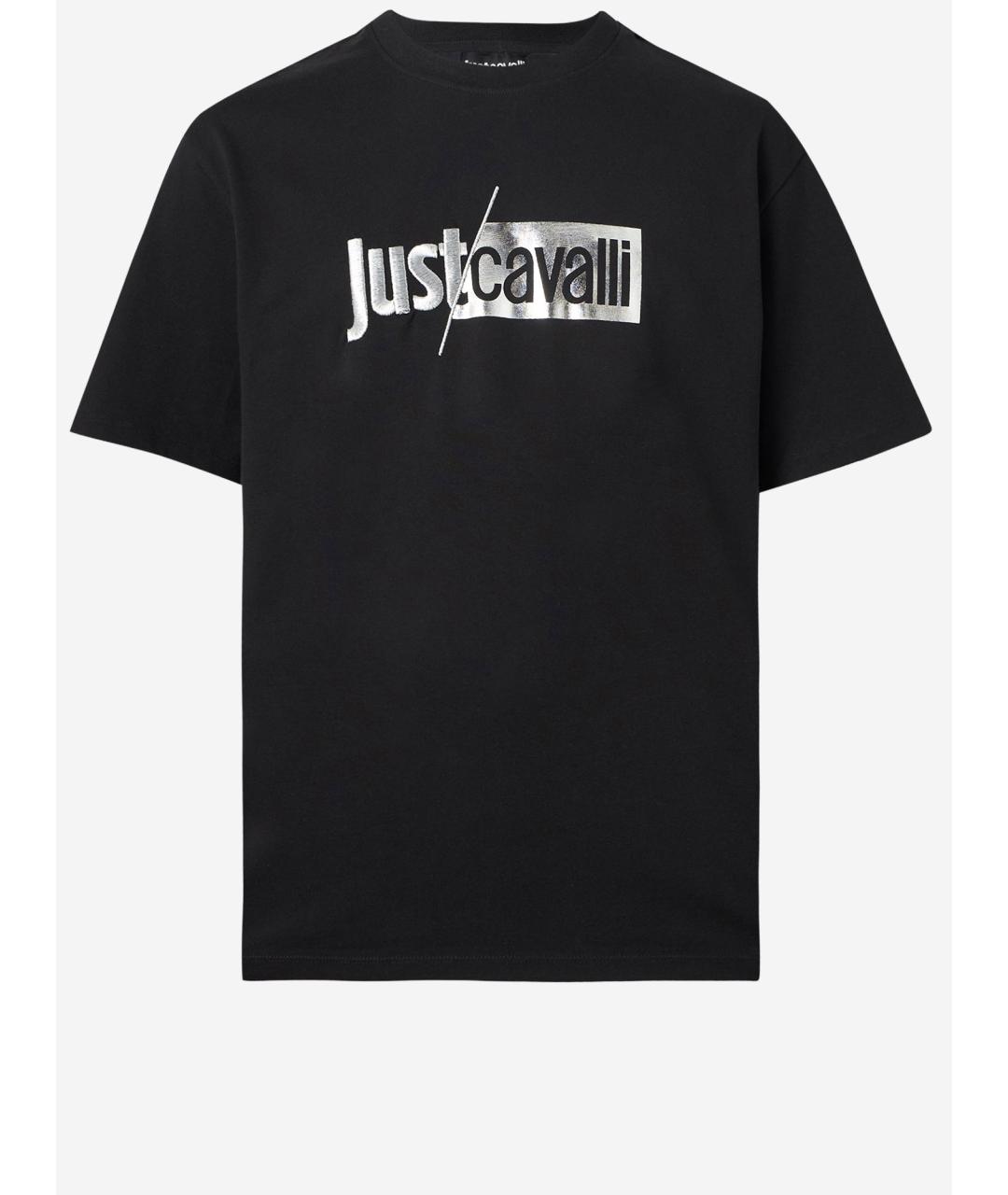 JUST CAVALLI Черная футболка, фото 4