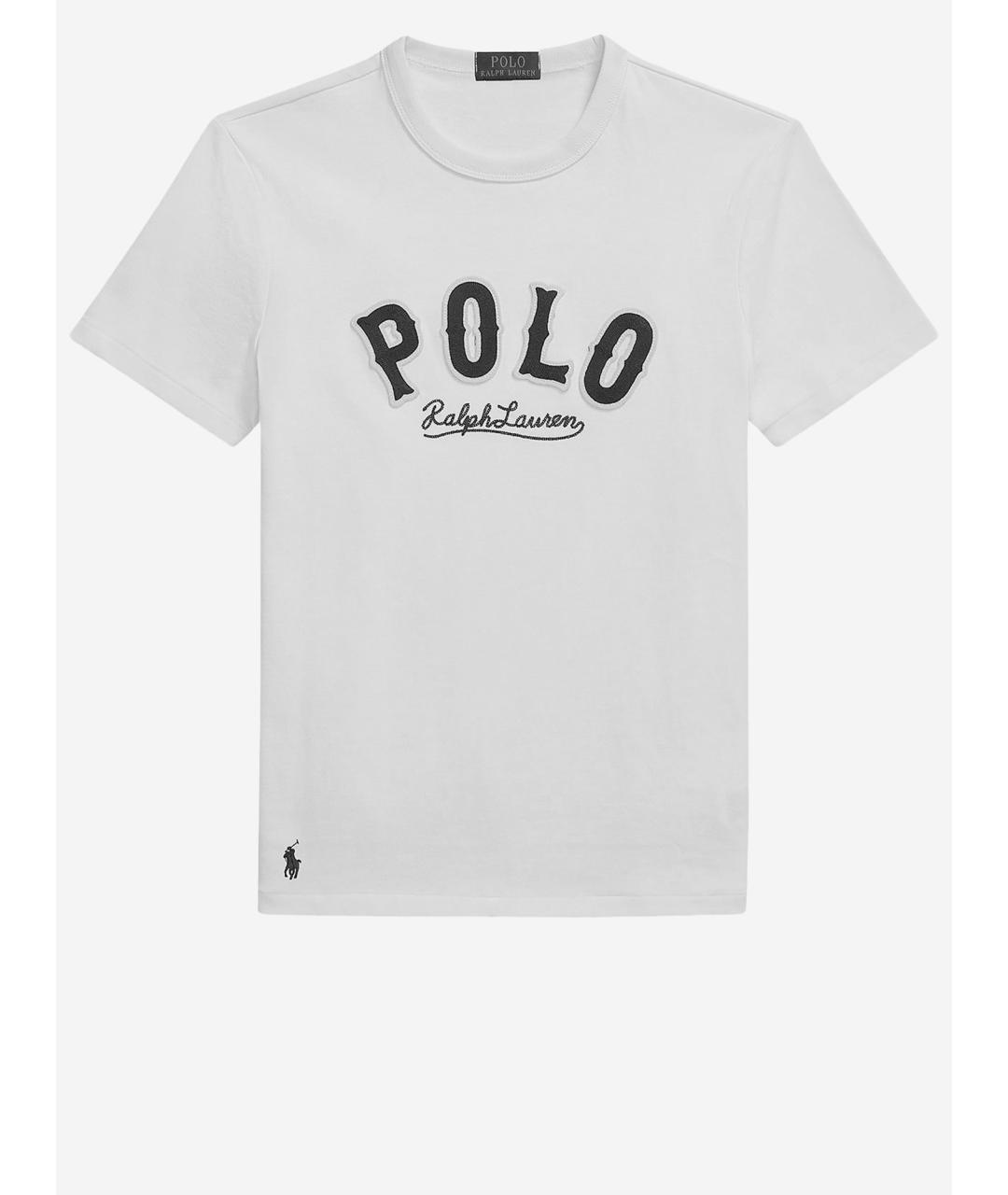 POLO RALPH LAUREN Белая хлопковая футболка, фото 4