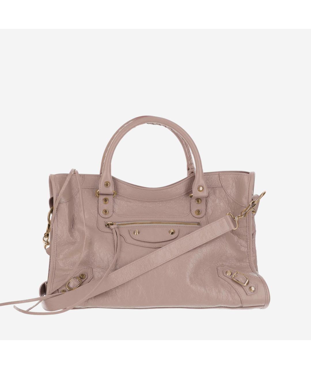 BALENCIAGA Розовая кожаная сумка через плечо, фото 5