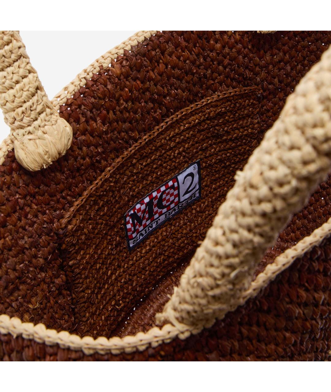 MC2 SAINT BARTH Коричневая пляжная сумка, фото 3