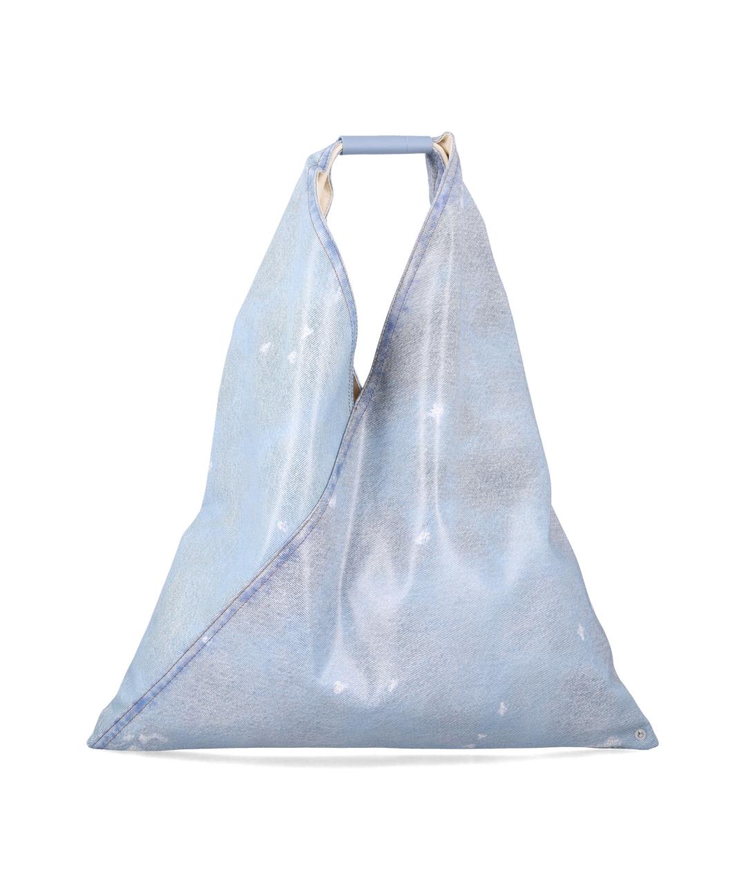 MM6 MAISON MARGIELA Голубая сумка с короткими ручками, фото 1
