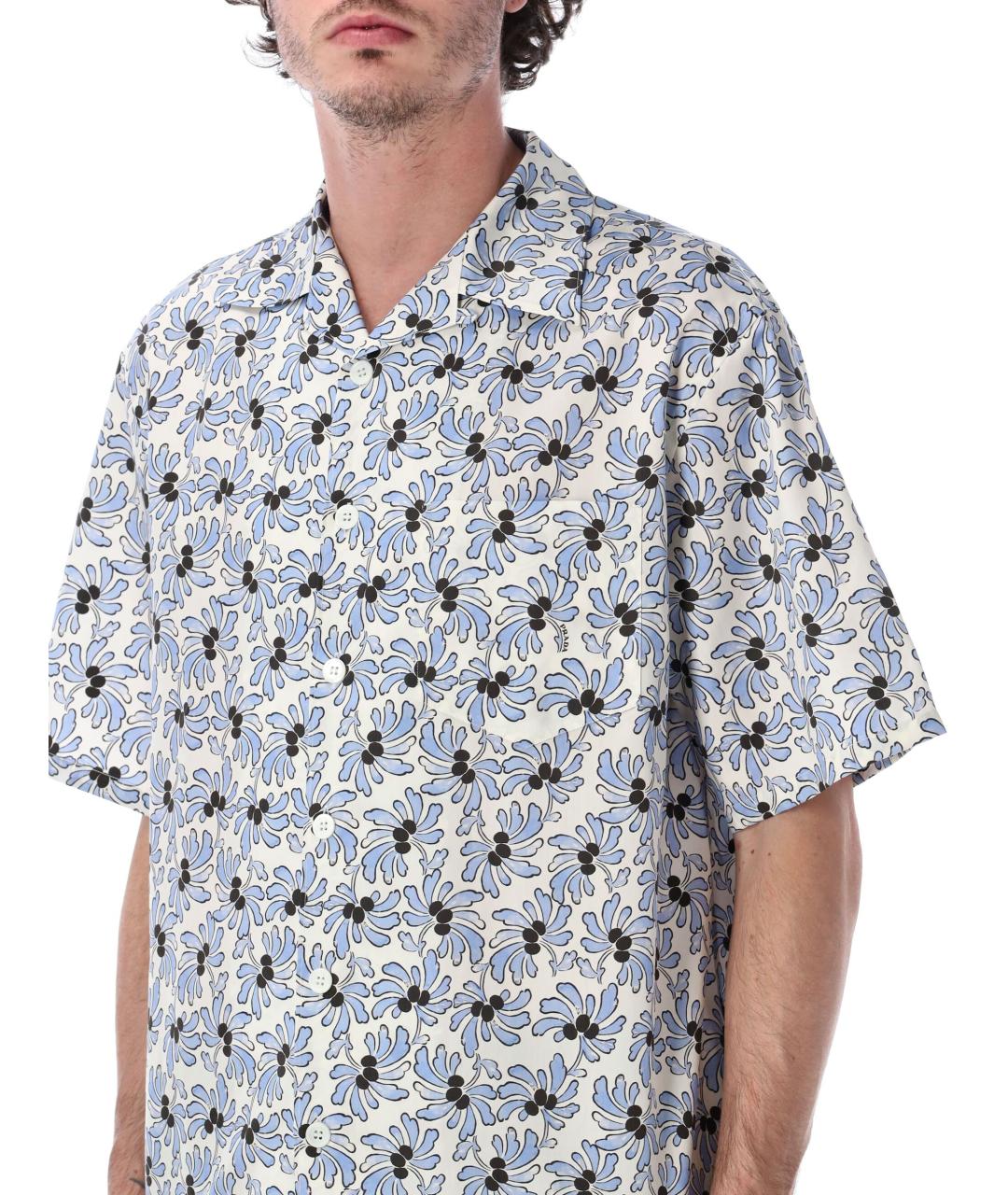 PRADA Мульти хлопковая кэжуал рубашка, фото 3