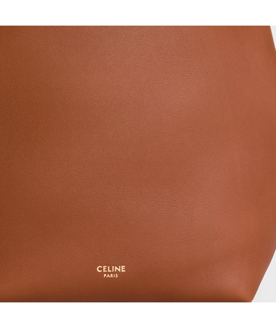 CELINE Кожаная сумка с короткими ручками, фото 4