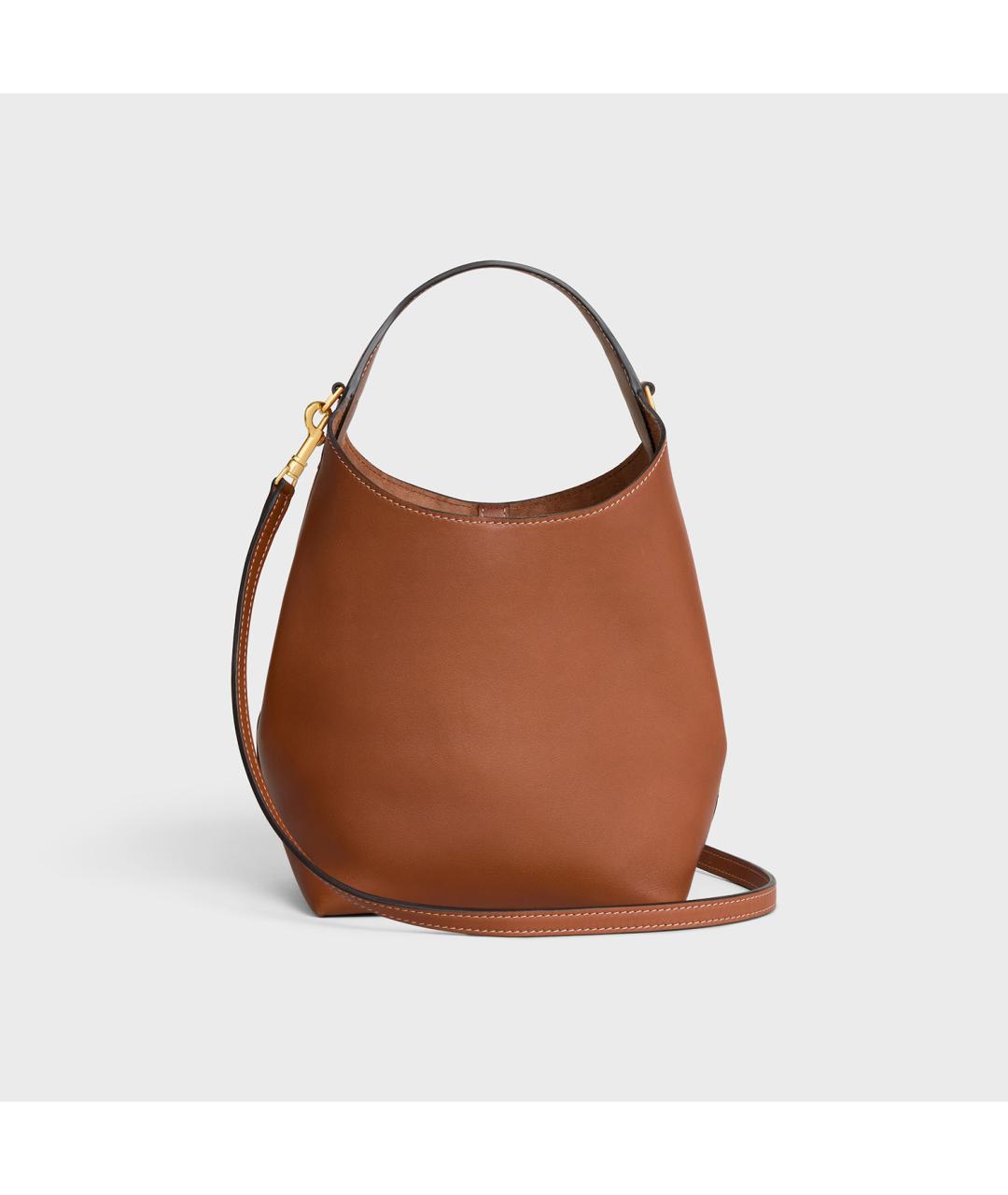 CELINE Кожаная сумка с короткими ручками, фото 3