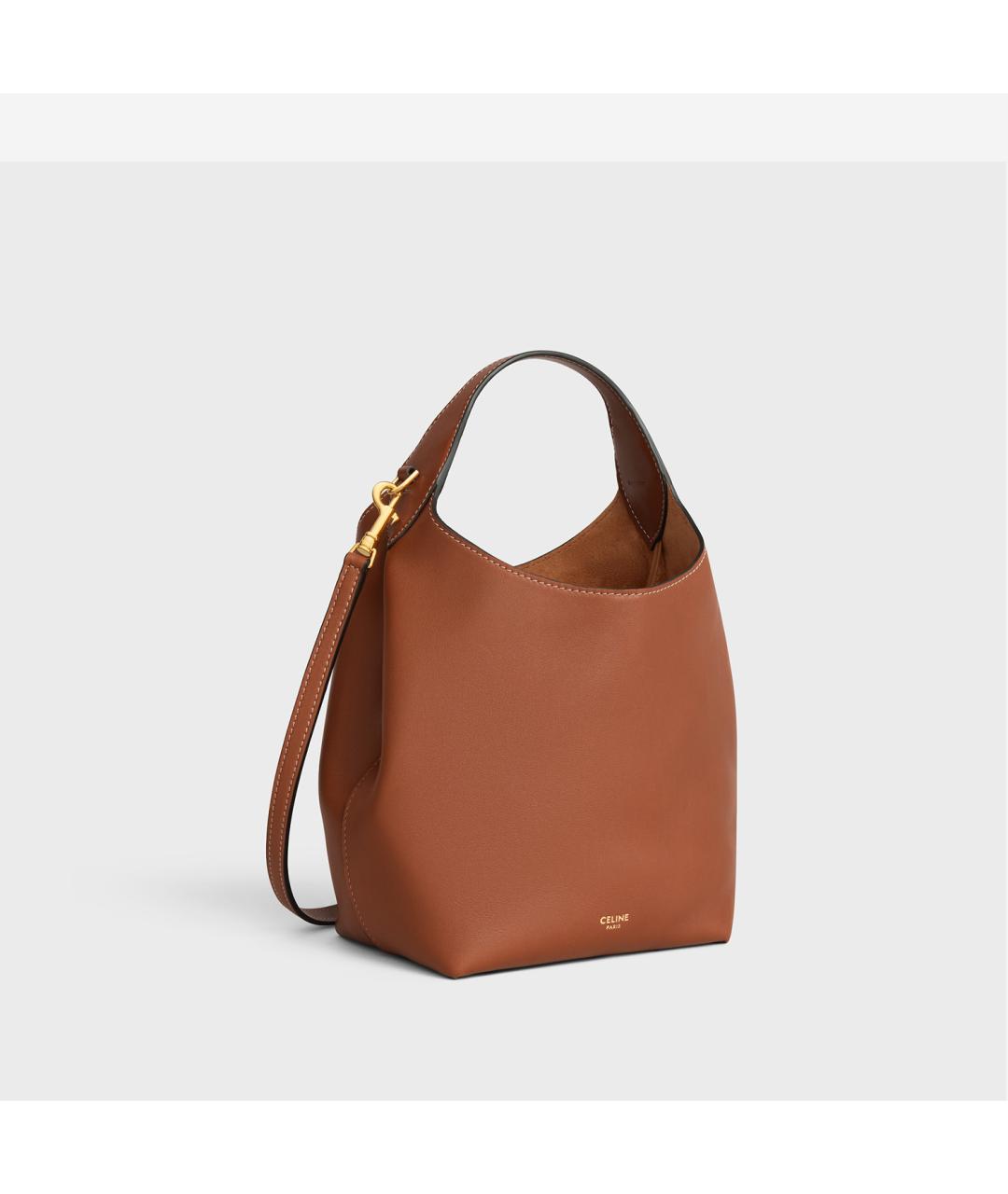 CELINE Кожаная сумка с короткими ручками, фото 2