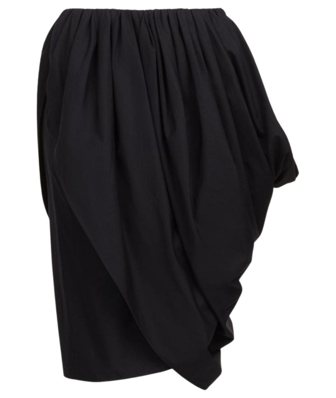 CHLOE Черная хлопковая юбка миди, фото 1