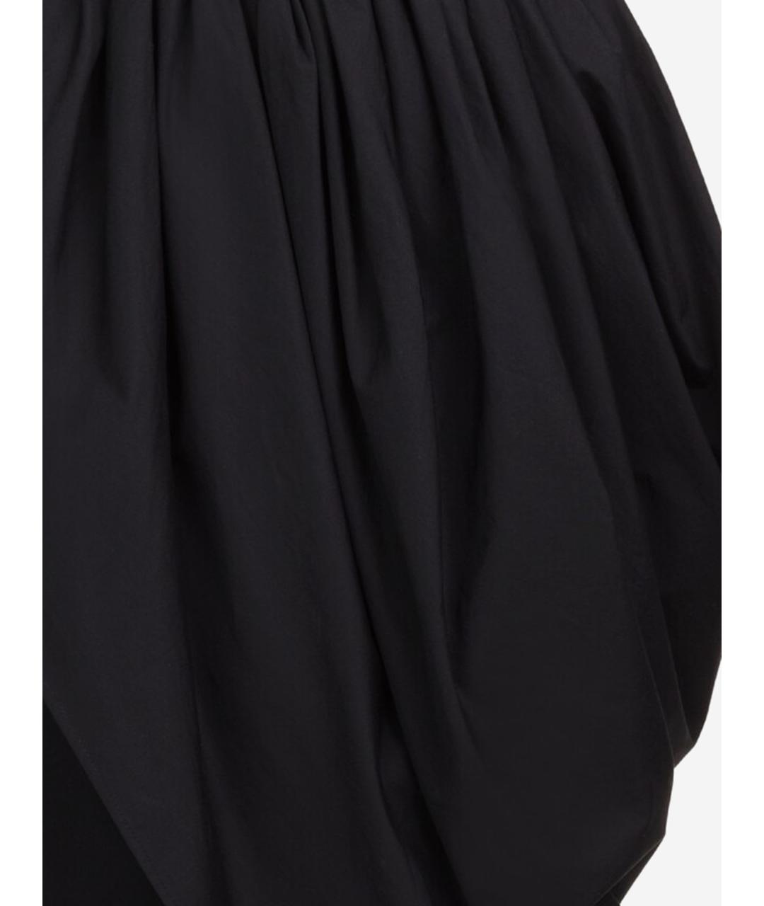 CHLOE Черная хлопковая юбка миди, фото 3