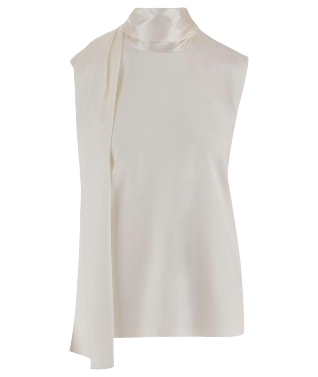 BOTTEGA VENETA Белая шелковая блузы, фото 1