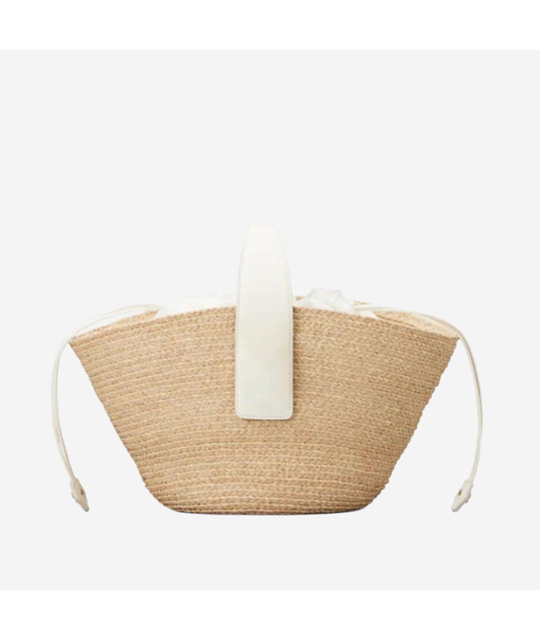 ROGER VIVIER Бежевая пелетеная сумка тоут, фото 2