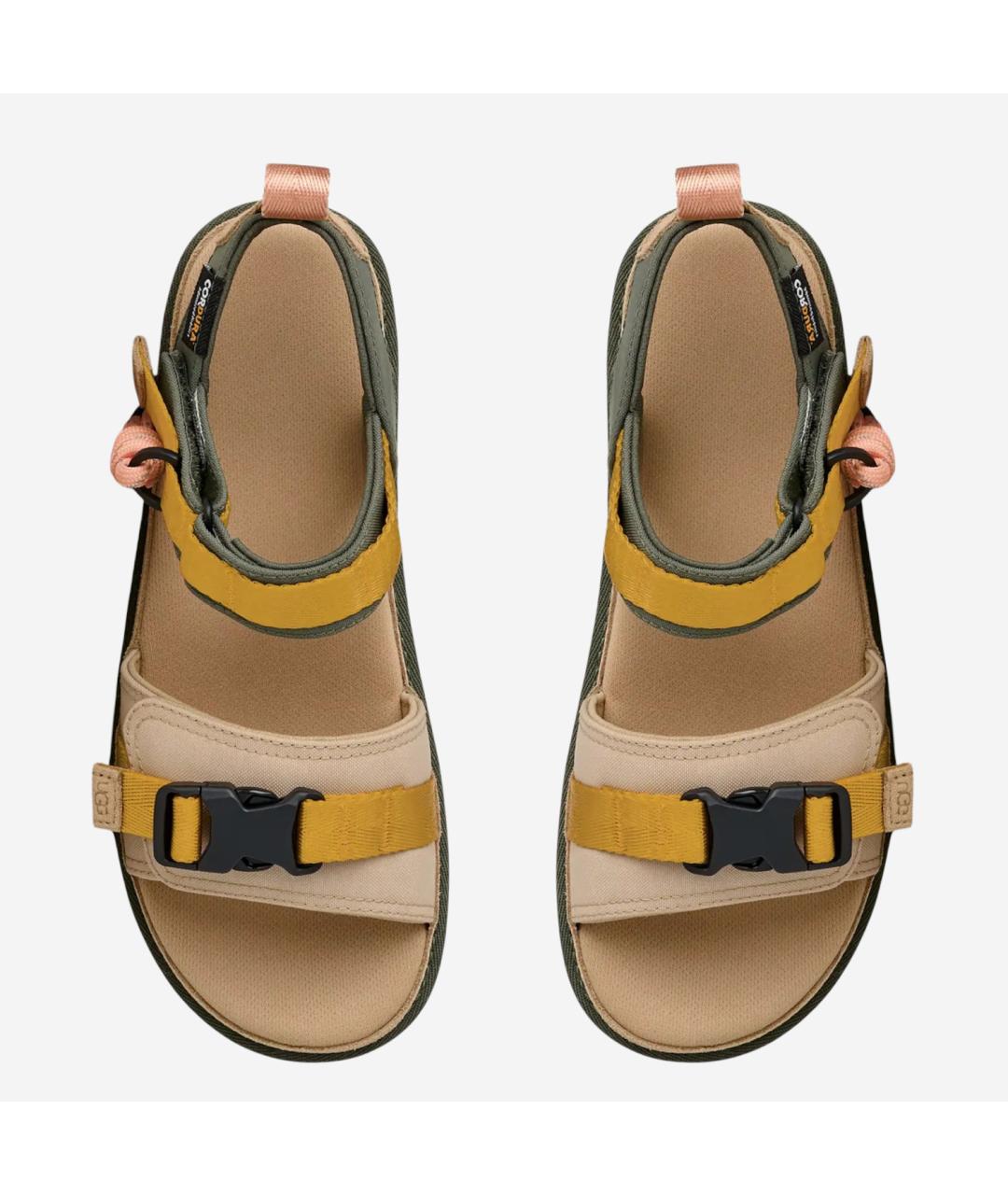 UGG AUSTRALIA Бежевые нубуковые босоножки, фото 2