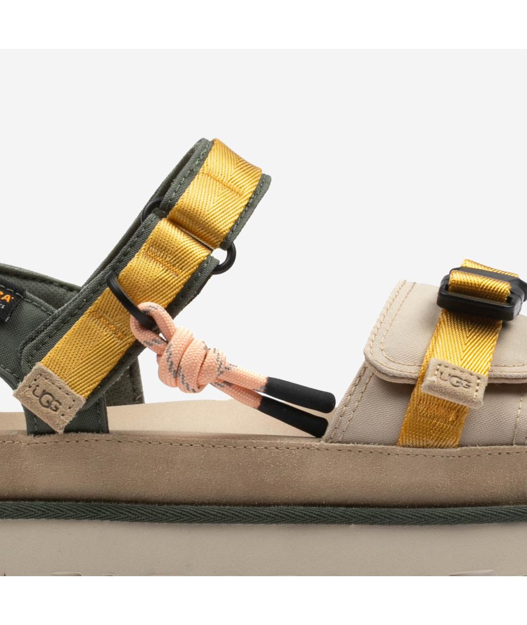 UGG AUSTRALIA Бежевые нубуковые босоножки, фото 5