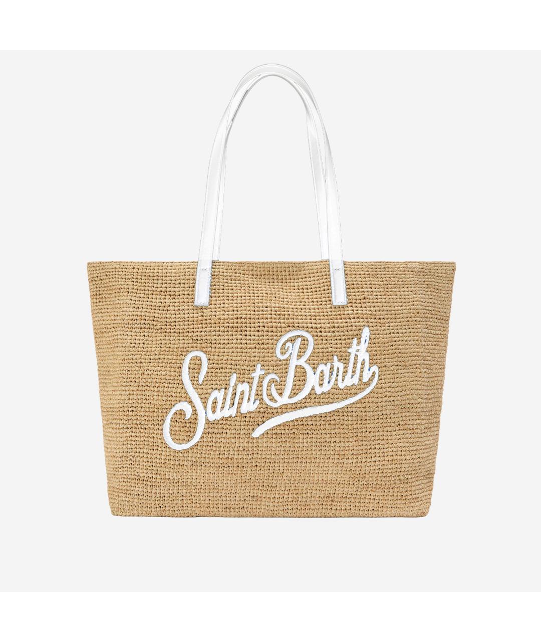 MC2 SAINT BARTH Бежевая пляжная сумка, фото 4