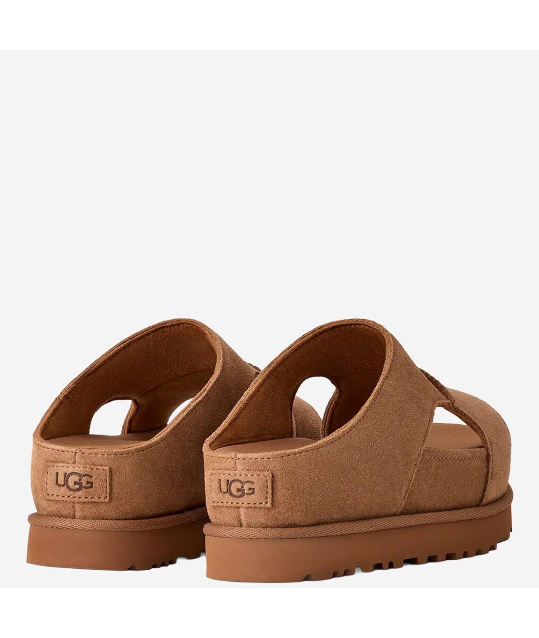 UGG AUSTRALIA Коричневые нубуковые сандалии, фото 4