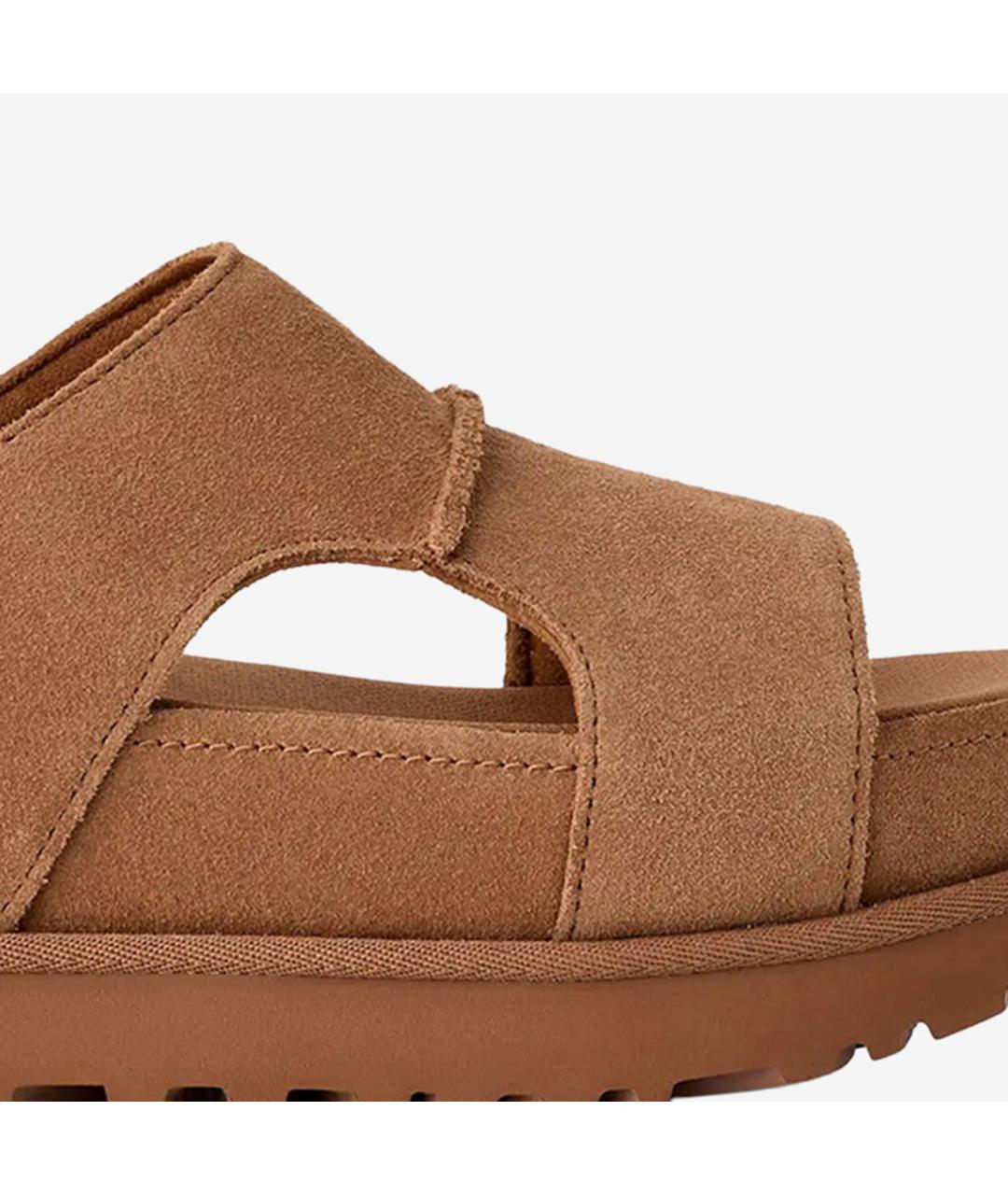 UGG AUSTRALIA Коричневые нубуковые сандалии, фото 5