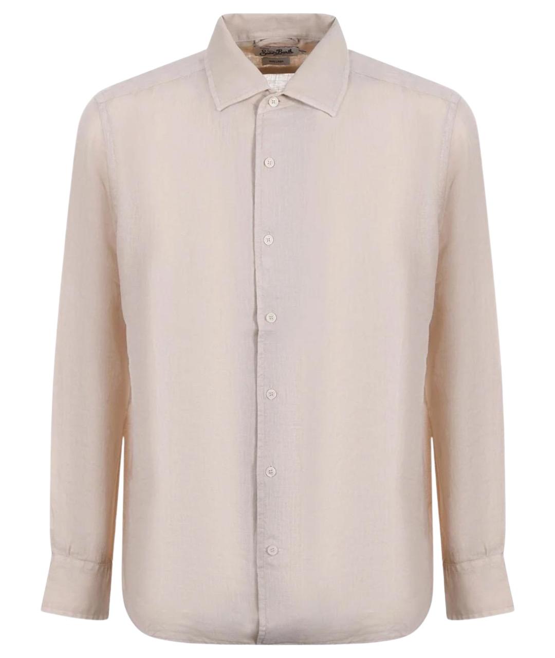 MC2 SAINT BARTH Бежевая льняная кэжуал рубашка, фото 1