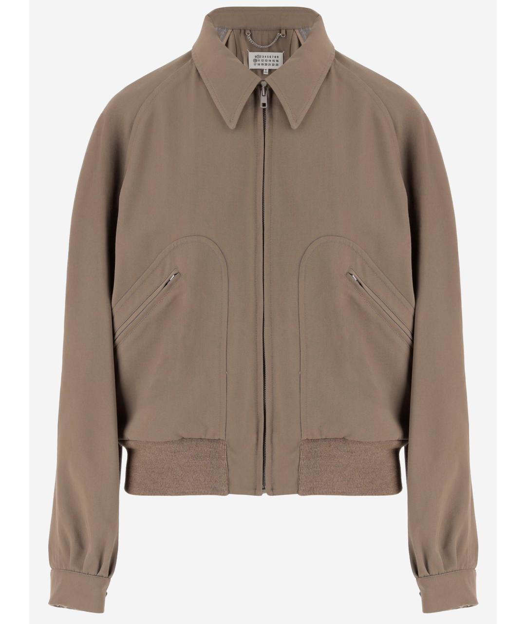 MAISON MARGIELA Коричневая шерстяная куртка, фото 4