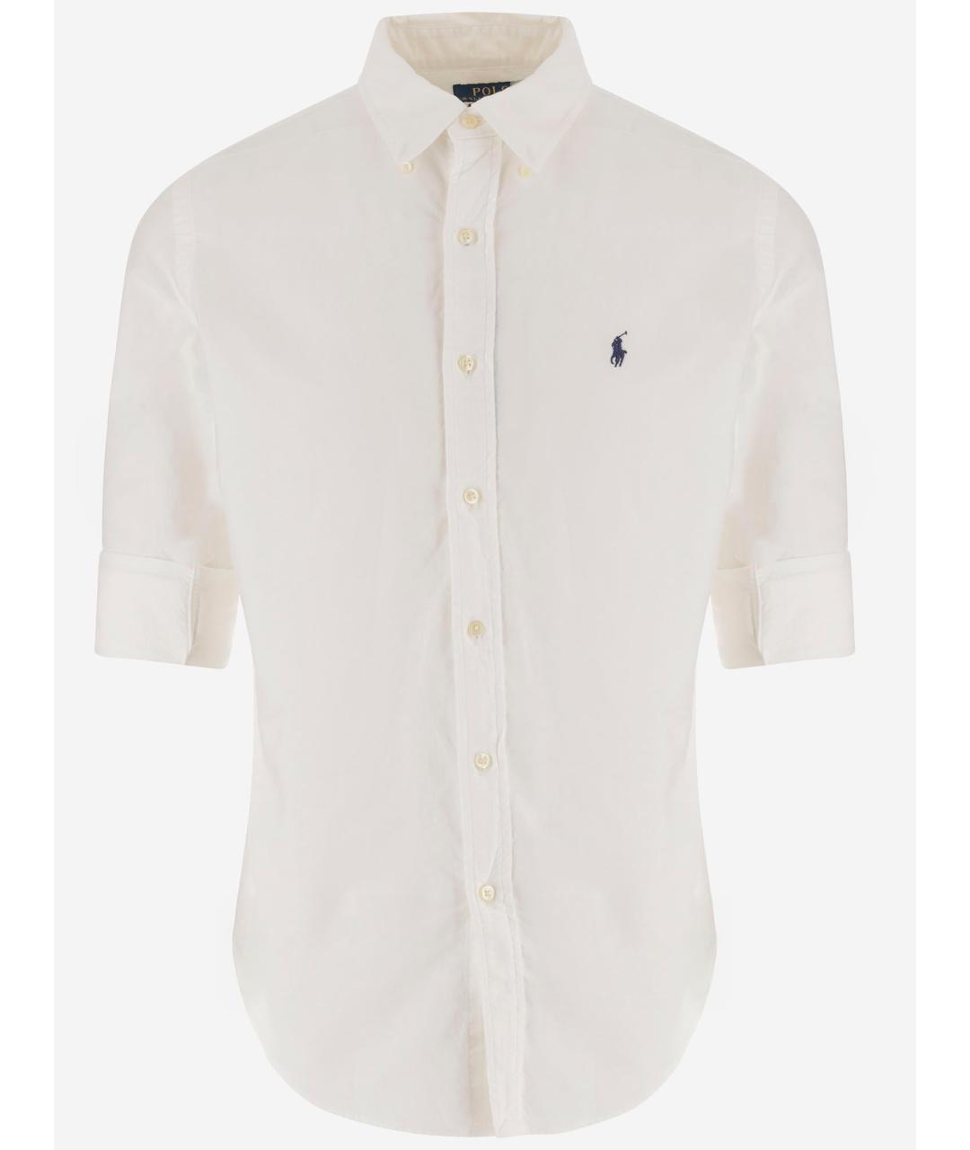 POLO RALPH LAUREN Белая хлопковая кэжуал рубашка, фото 4