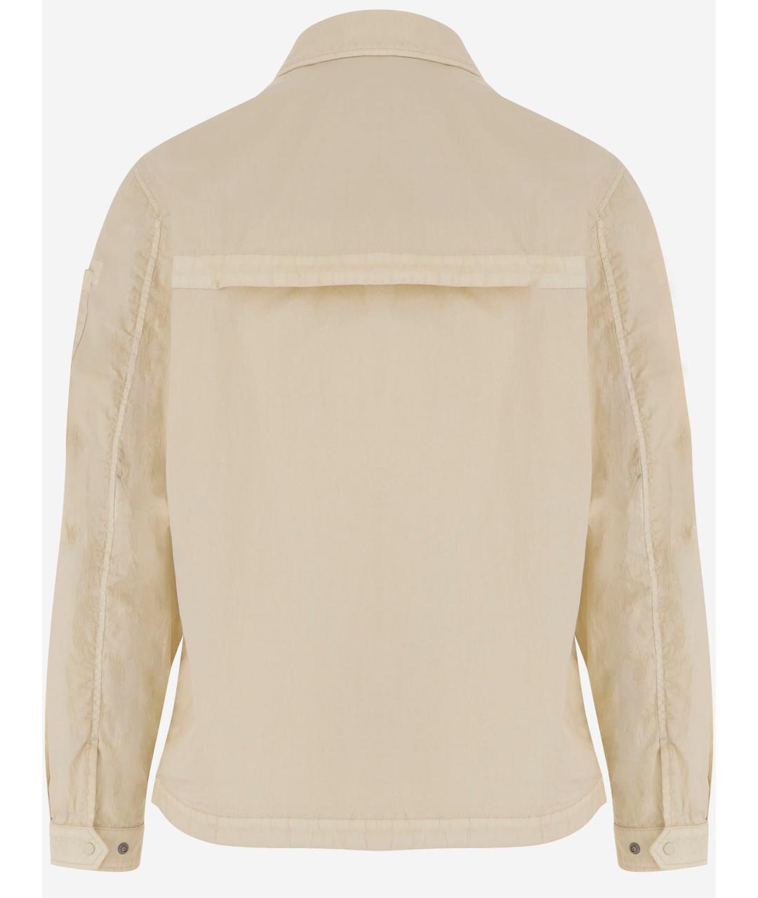 CP COMPANY Бежевая хлопковая кэжуал рубашка, фото 2