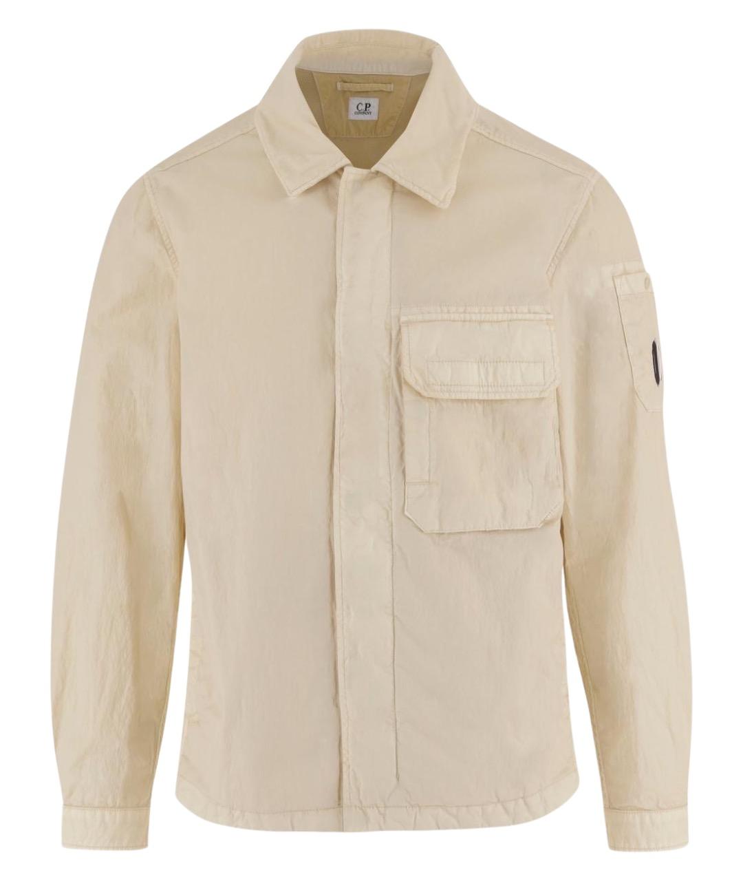 CP COMPANY Бежевая хлопковая кэжуал рубашка, фото 1