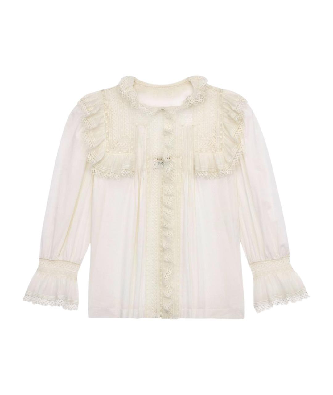 SAINT LAURENT Бежевая рубашка, фото 1