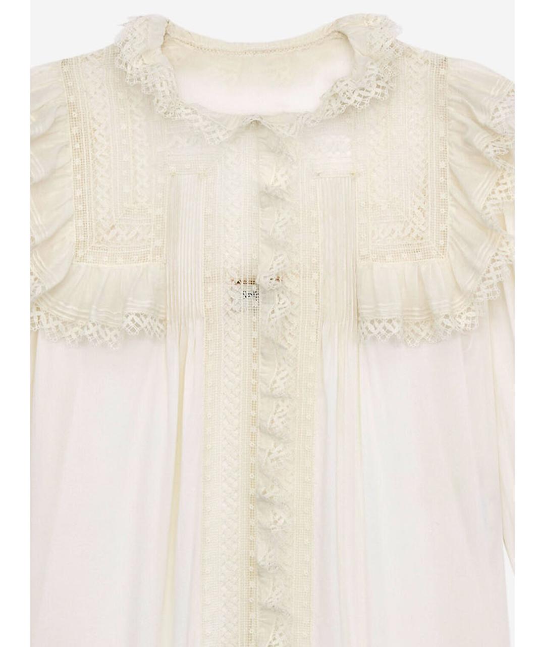 SAINT LAURENT Бежевая рубашка, фото 3