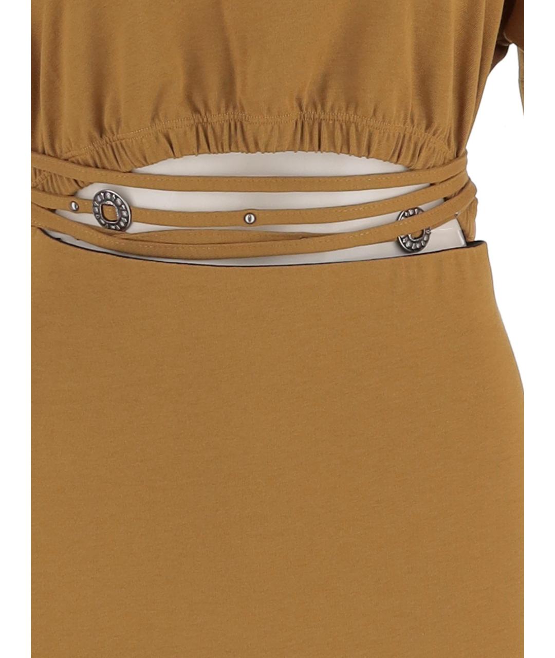 PINKO Коричневое повседневное платье, фото 3