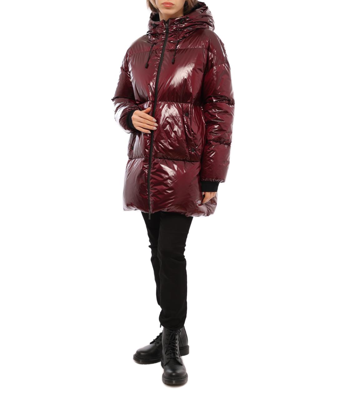 HERNO Бордовый пуховик, фото 7