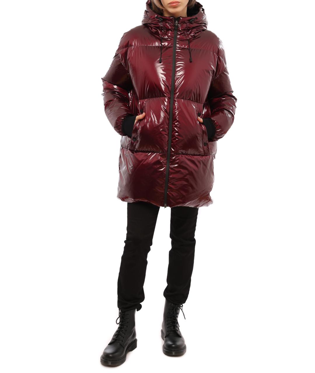 HERNO Бордовый пуховик, фото 6