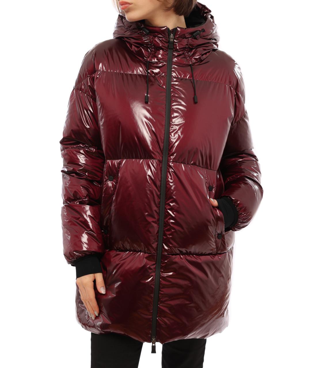 HERNO Бордовый пуховик, фото 5