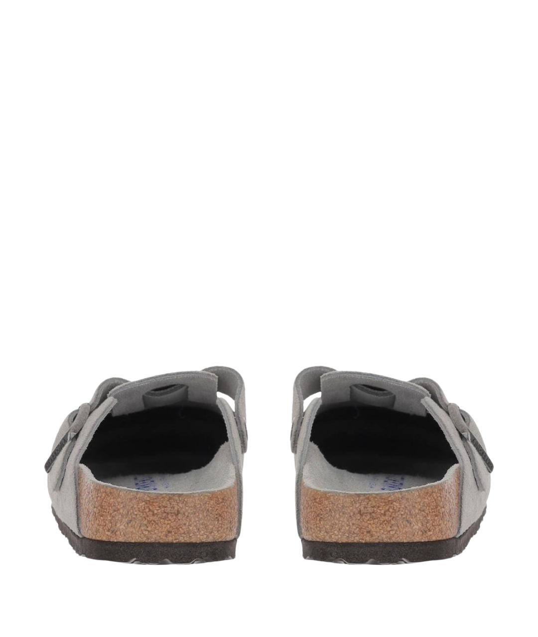 BIRKENSTOCK Серые замшевые сандалии, фото 4