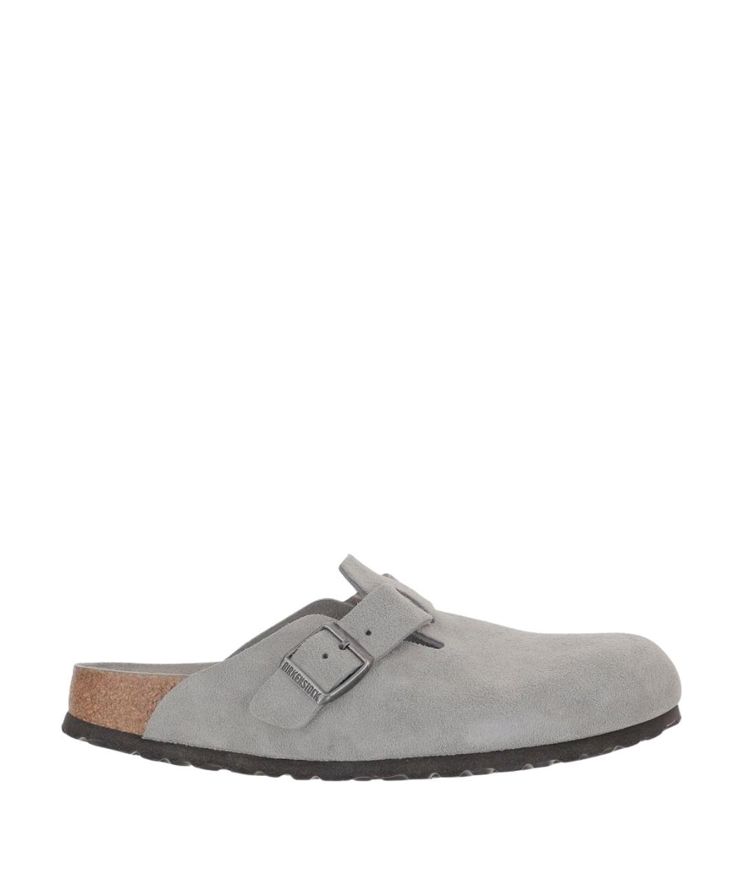 BIRKENSTOCK Серые замшевые сандалии, фото 1