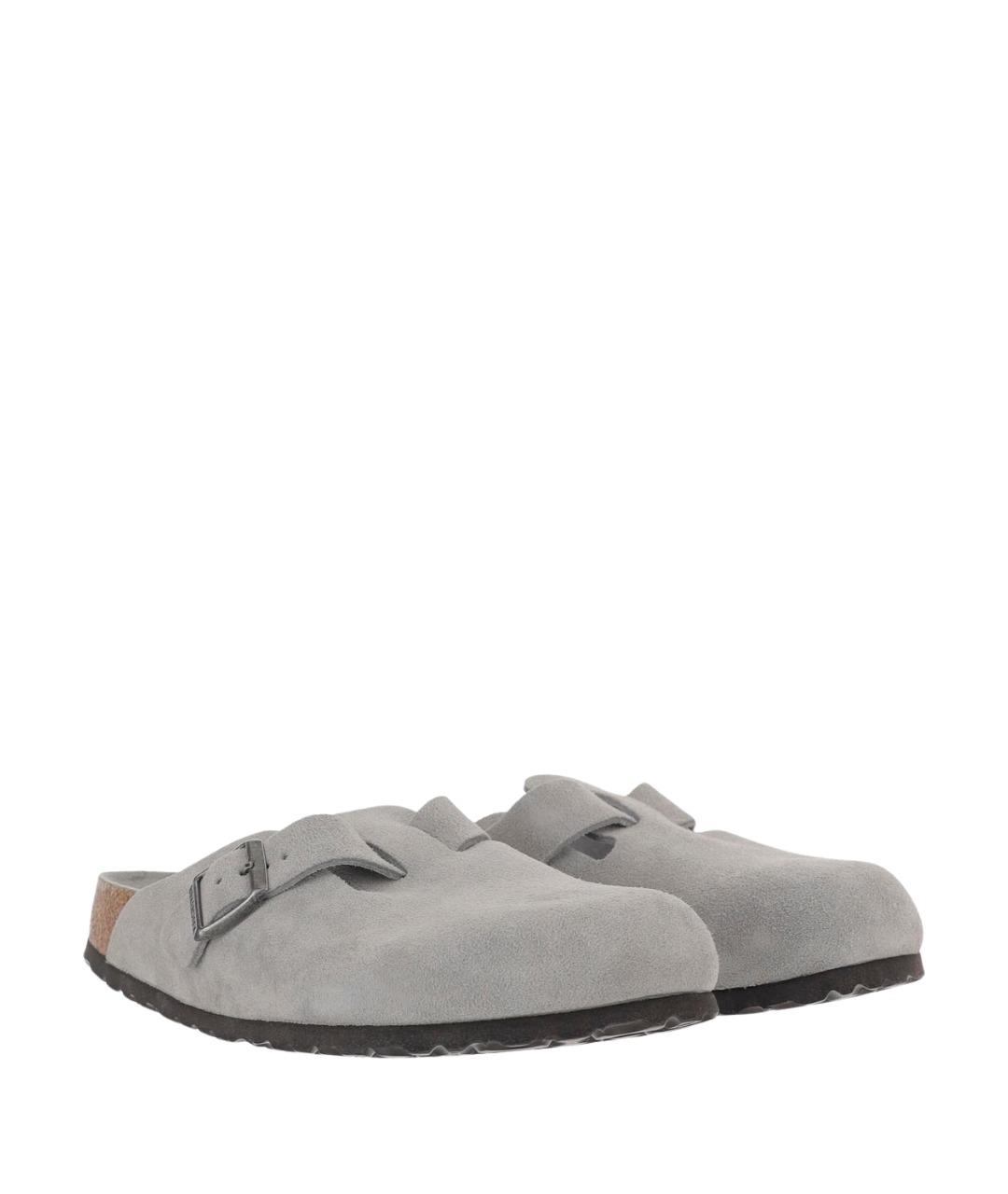 BIRKENSTOCK Серые замшевые сандалии, фото 3