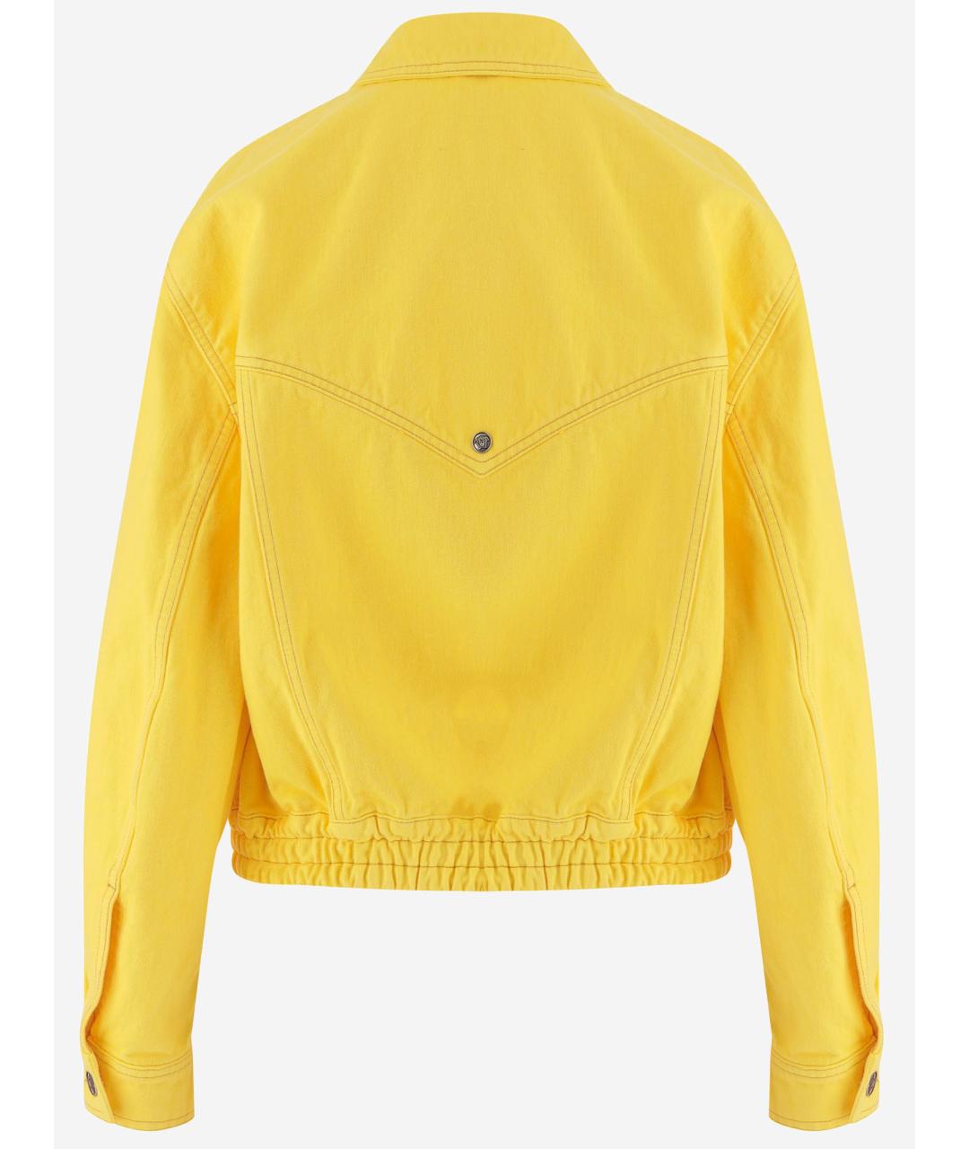 VERSACE Желтая хлопковая куртка, фото 2
