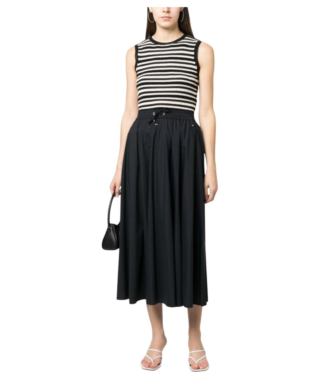 HERNO Черная юбка миди, фото 2