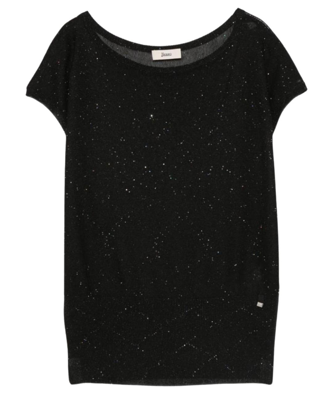 HERNO Черная футболка, фото 1