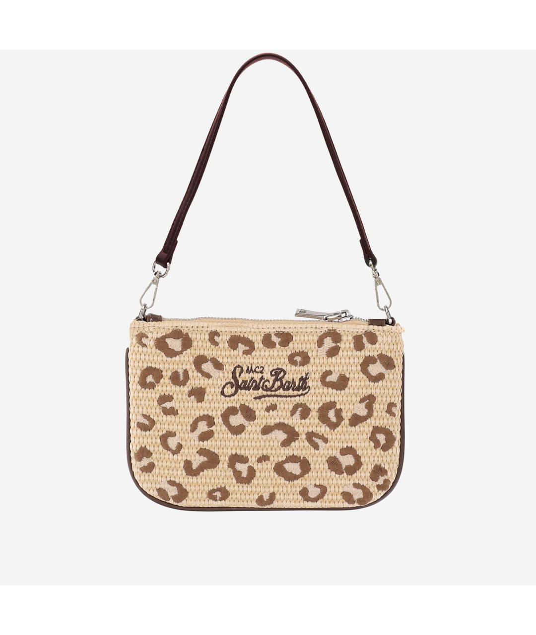 MC2 SAINT BARTH Бежевая пелетеная сумка через плечо, фото 2