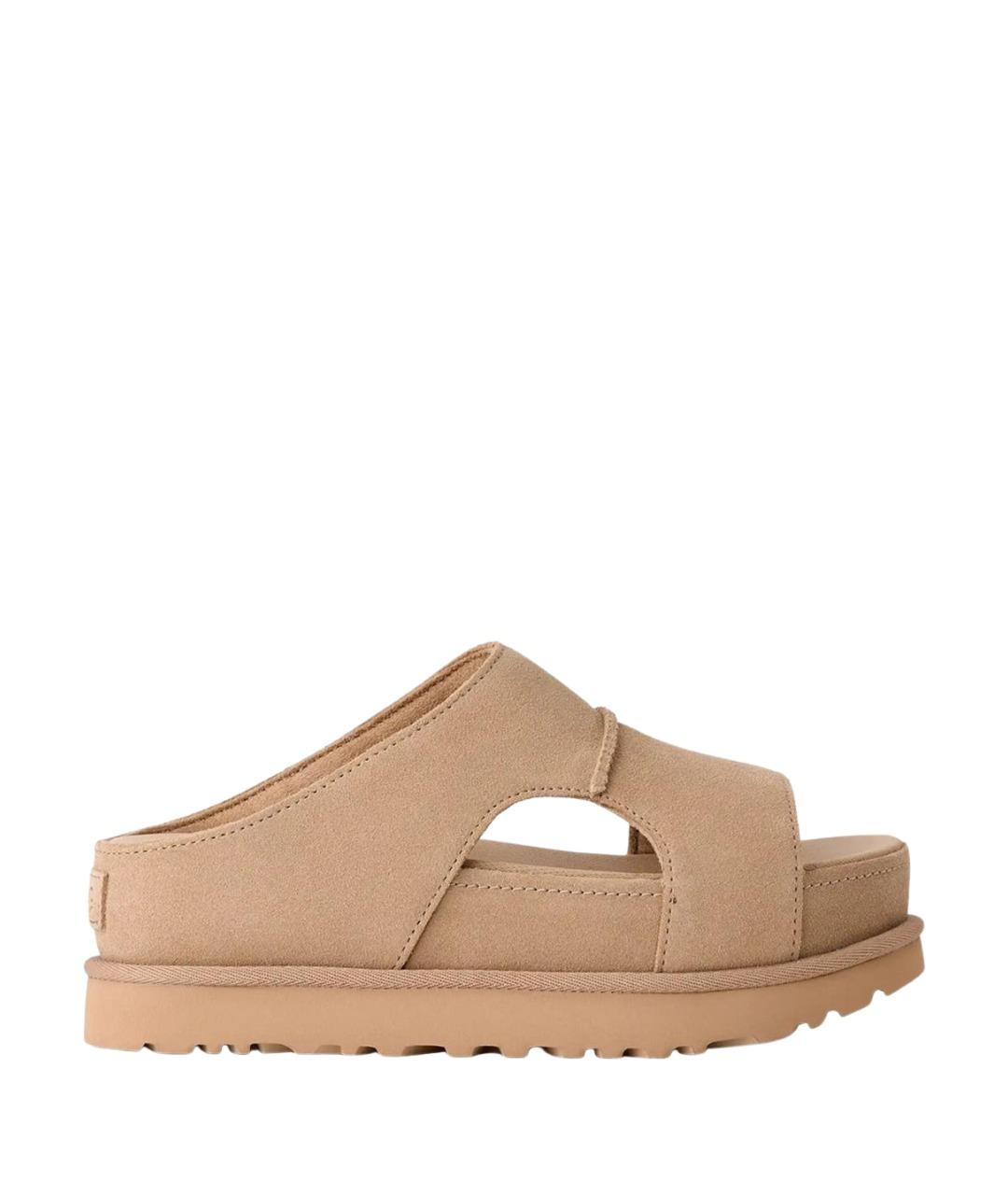 UGG AUSTRALIA Бежевые замшевые сандалии, фото 1