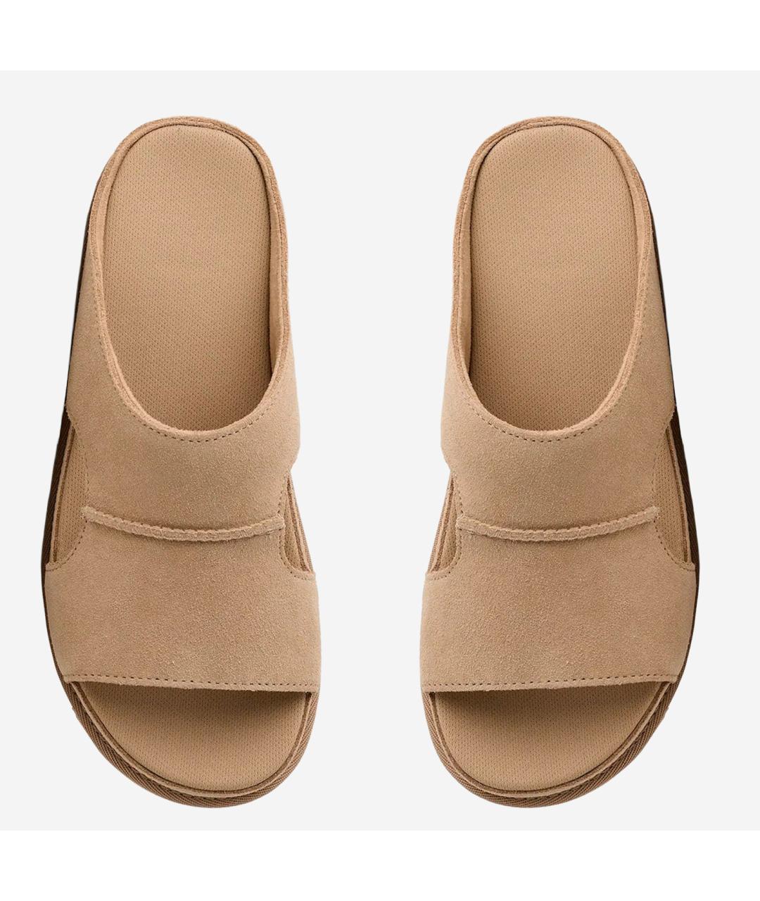 UGG AUSTRALIA Бежевые замшевые сандалии, фото 2