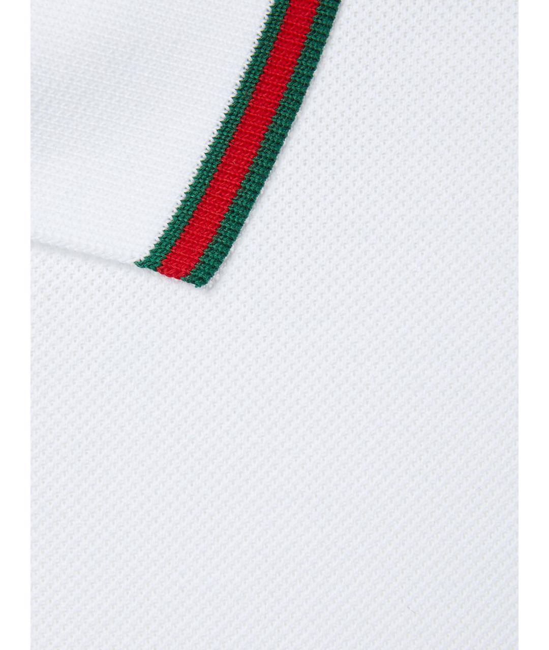 GUCCI Белая хлопковая футболка, фото 3