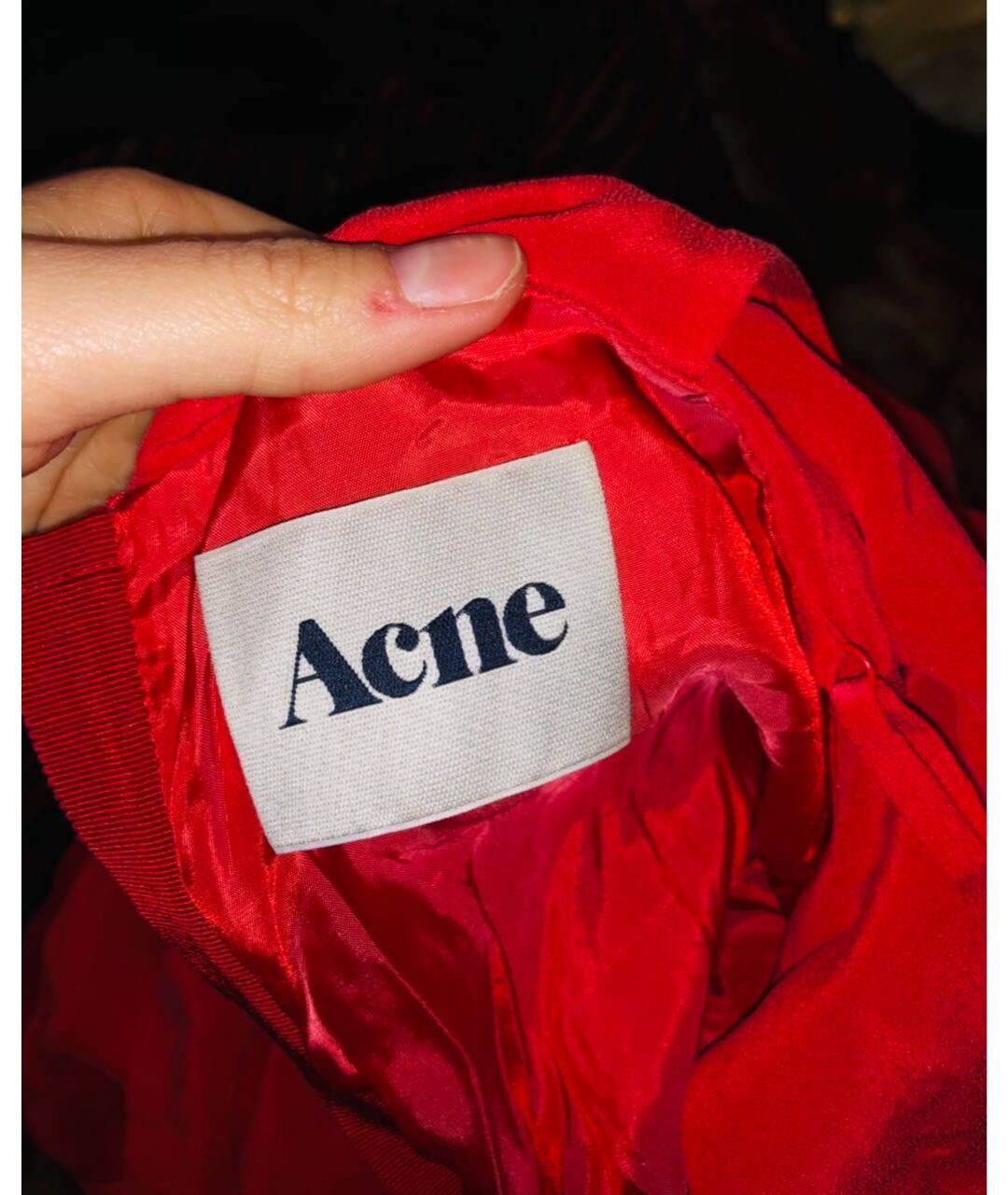 ACNE STUDIOS Красное шелковое платье, фото 3