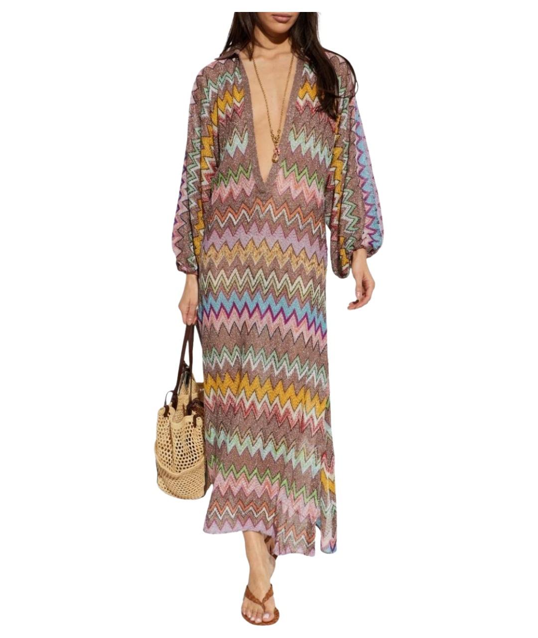 MISSONI Мульти вискозное платье, фото 2