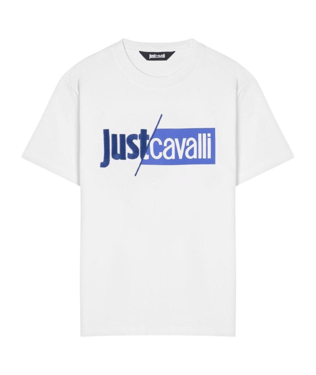 JUST CAVALLI Белая хлопковая футболка, фото 1